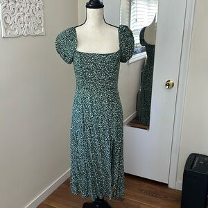 Peasant Style Midi Dress